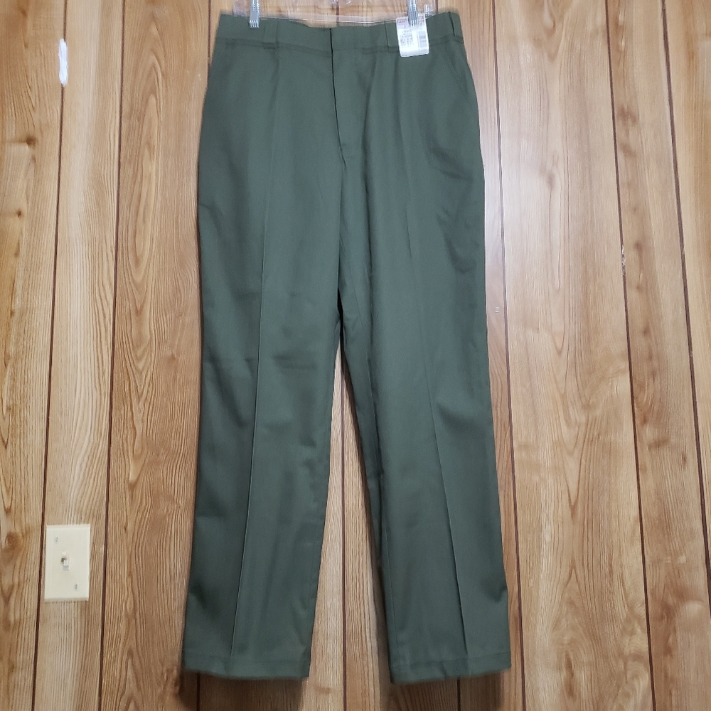 34R Green Pants Uniform Army style # HX2379B Horace Small Cool Flex